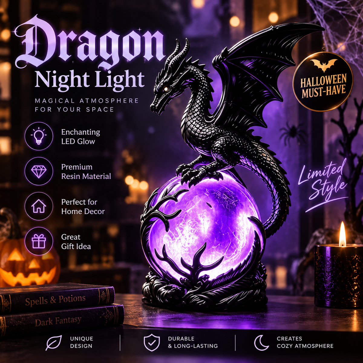 Dragon Night Lamp By Elyboo